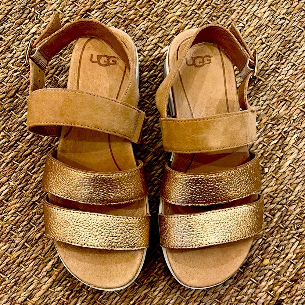 Ugg metallic sandals